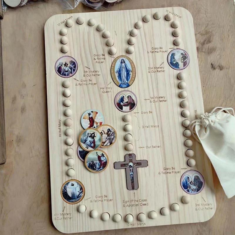 Wooden Rosary Beads Board With - Jewelry Making Board recension och pris
