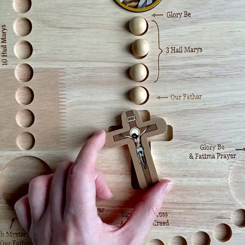 Wooden Rosary Beads Board With - Jewelry Making Board recension och pris