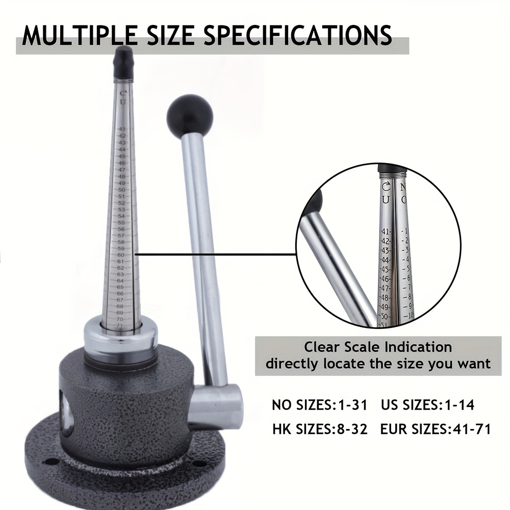 Ring Sizer Mandrel with 4 Scal - Jewelry Making Machines recension och pris