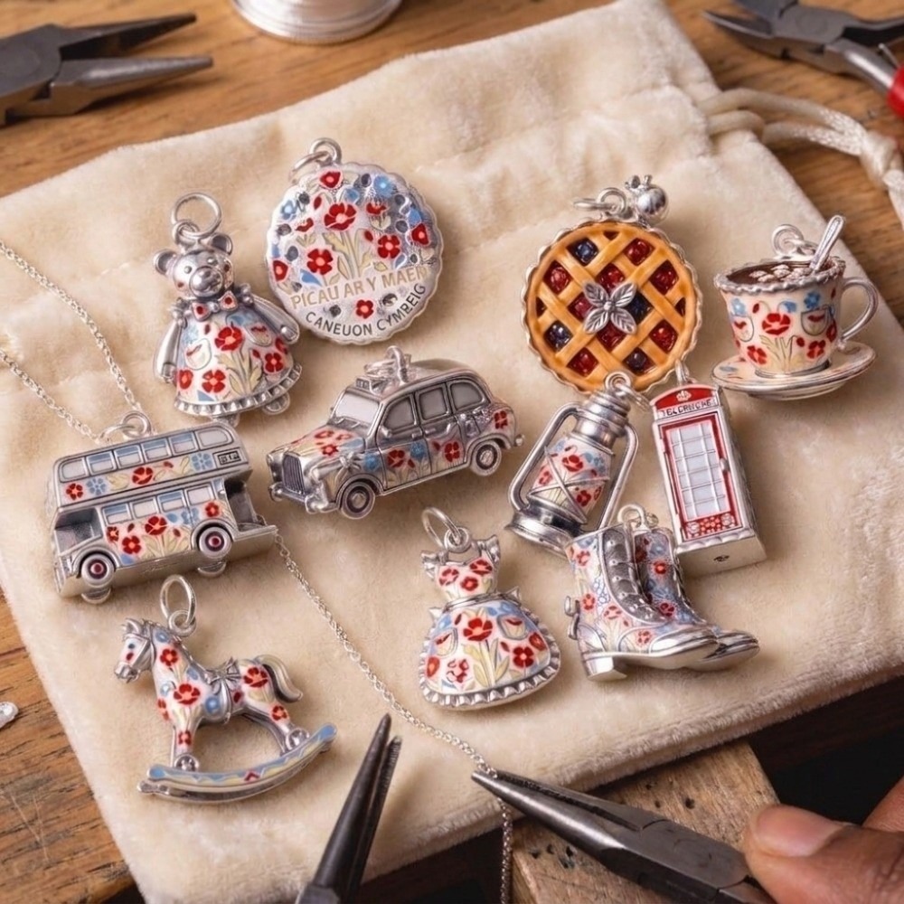 Cute Stainless Steel Cartoon P - Jewelry Making London recension och pris