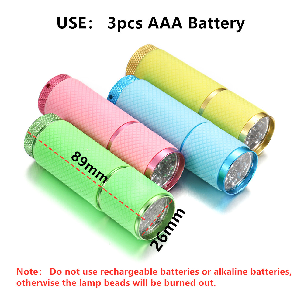 9 LED UV Flashlight Ultra Viol - Jewelry Making Torch recension och pris