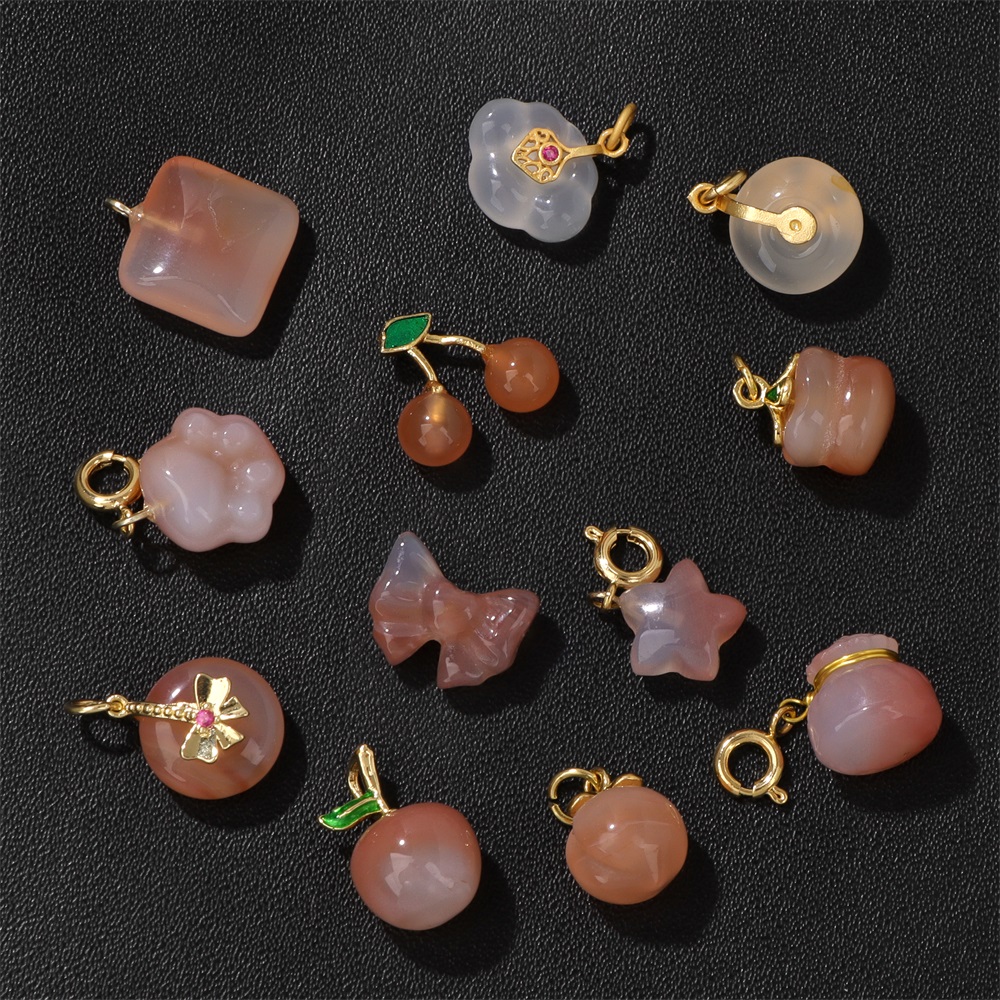 2Pcs Natural Stone Gems Agates - Jewelry Making Gemstones recension och pris