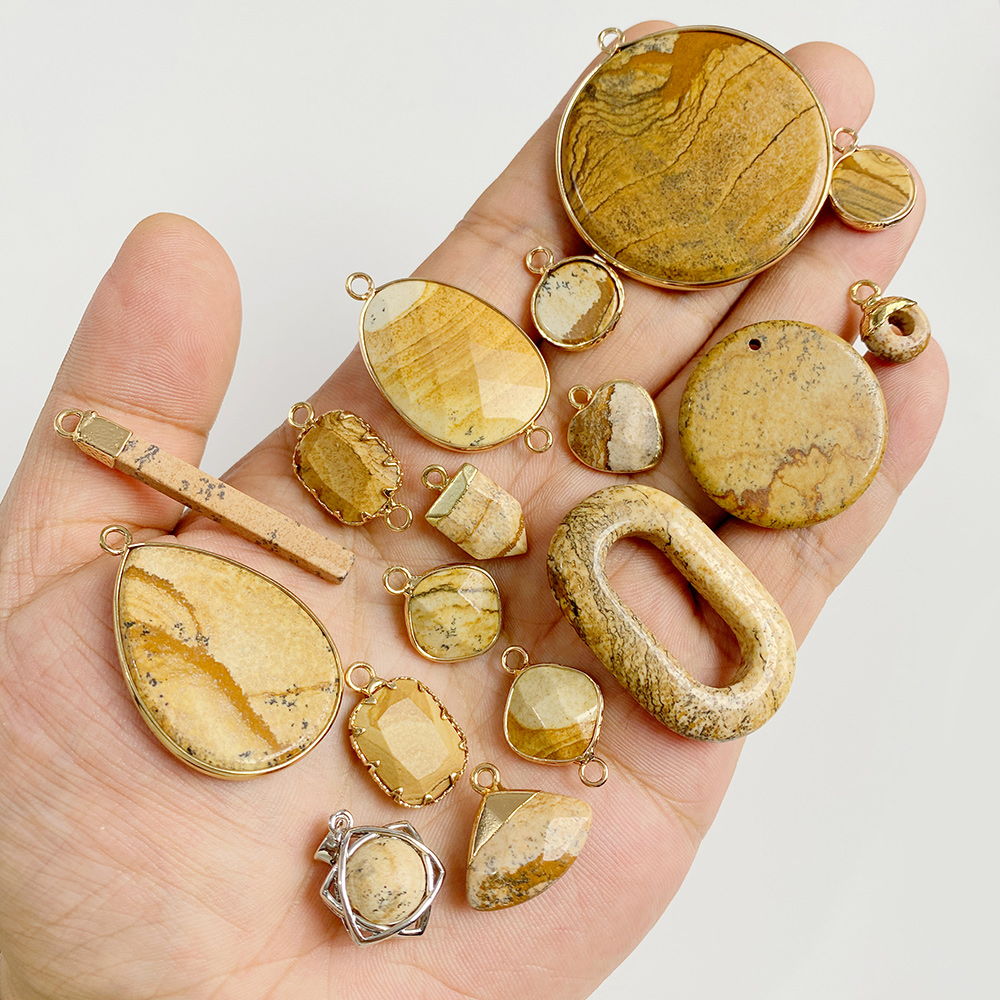 Wholesale Natural Picture Jasp - Jewelry Making Gemstones recension och pris