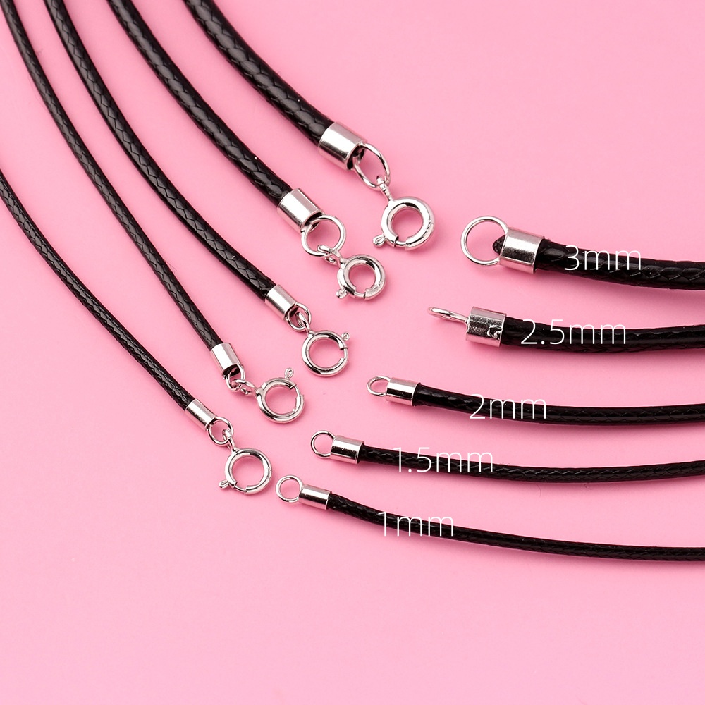 925 Silver Black Braided Leath - Jewelry Making In La recension och pris