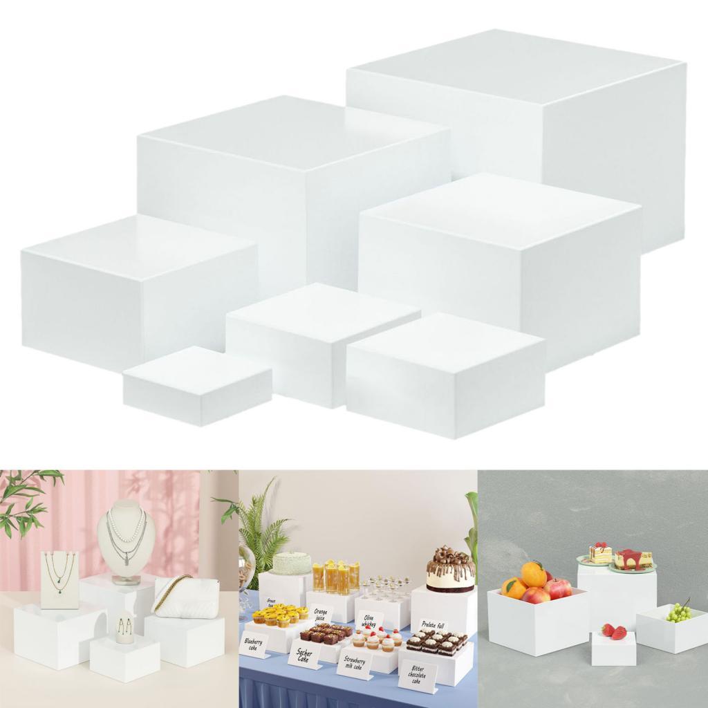 7 Pieces Acrylic Cube Display  - Jewelry Making Board recension och pris