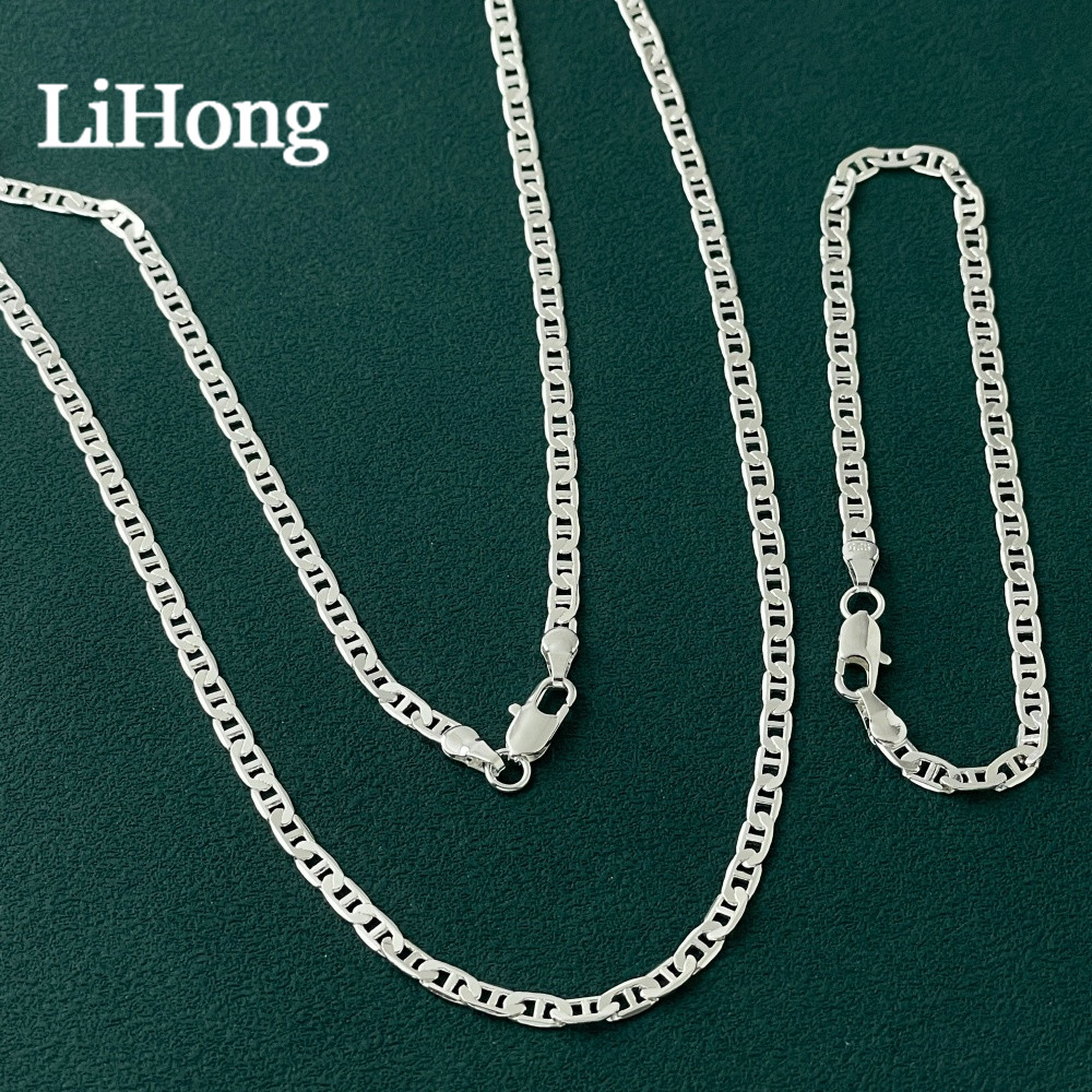 LihongWholesale Men's 925 Ster - Lobster Clasp Silver recension och pris