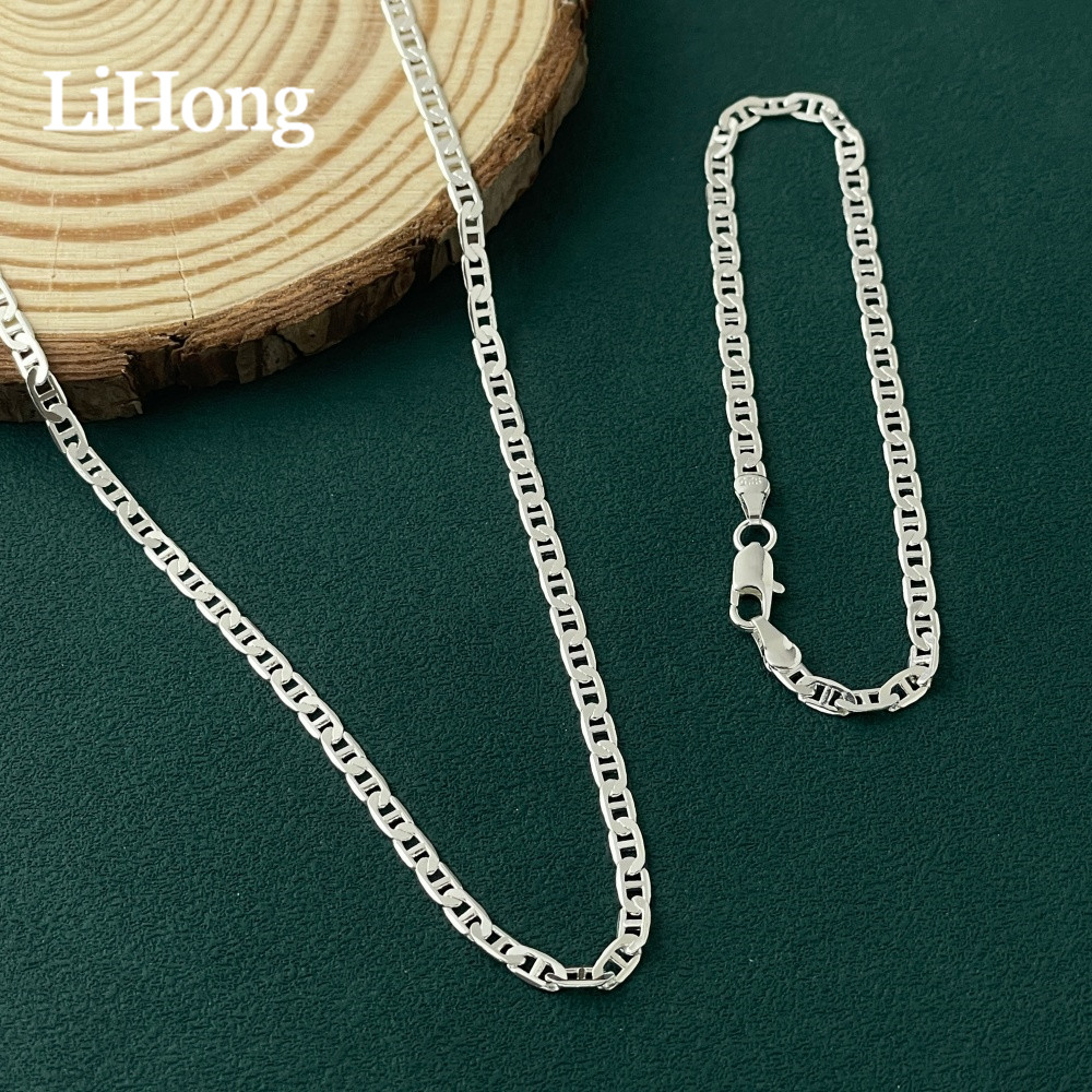 LihongWholesale Men's 925 Ster - Lobster Clasp Silver recension och pris